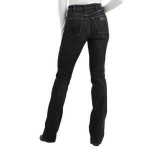 Wrangler Retro Women's Bailey High Rise Bootcut Jeans Rachel Black Wash